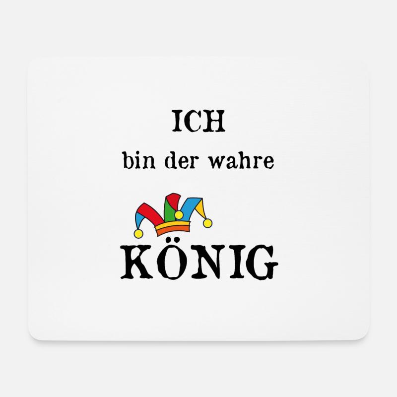 der wahre König - Mousepad (Querformat) - Weiß