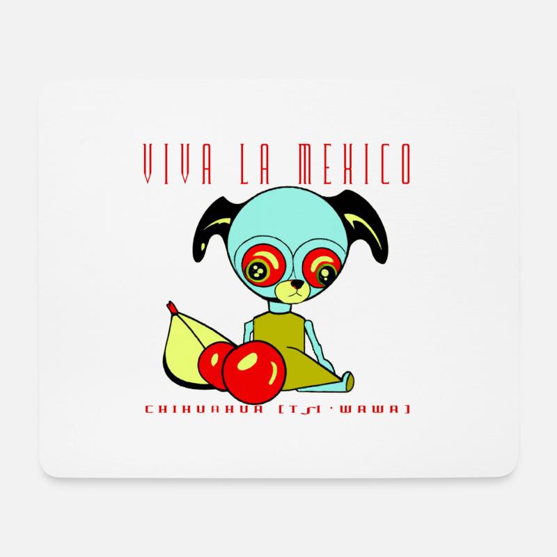 Chihuahua - Viva la Mexico - Mousepad (Querformat) - Weiß