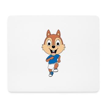 EICHHÖRNCHEN - LAUFEN - SPORT - FITNESS - JOGGEN - Mousepad (Querformat) - Weiß - Vorne