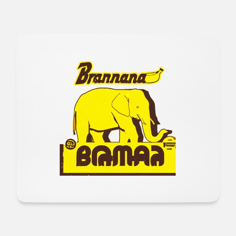 Branana -Fant - Mousepad (Querformat) - Weiß