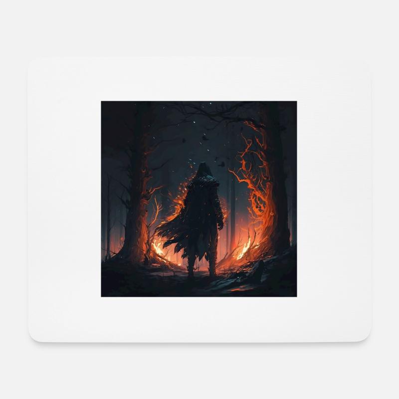 Ein mysteriöser Mann - Mousepad (Querformat) - Weiß