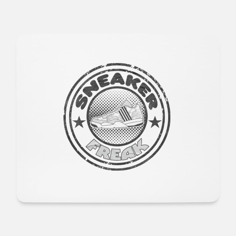 Sneaker Freak GRUNGE - Mousepad (Querformat) - Weiß
