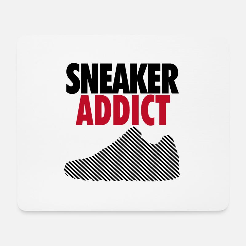 Sneaker Addict - Mousepad (Querformat) - Weiß