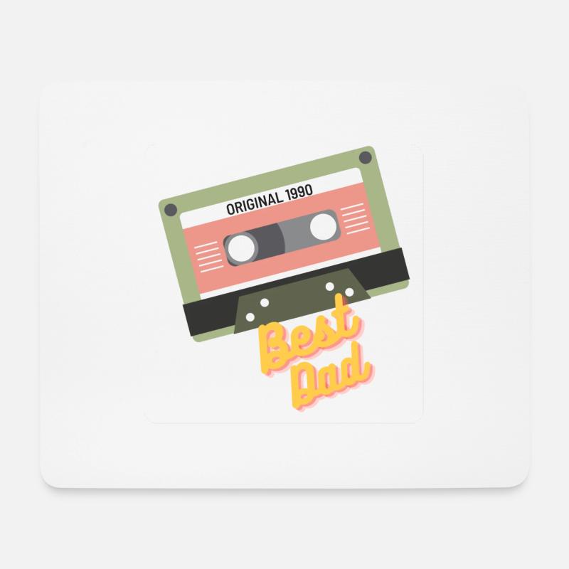 1990 Best Dad - Mousepad (Querformat) - Weiß