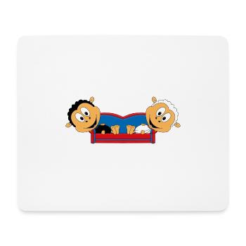 SCHAFE - SOFA - TIERE - LIEBE - LOVE - TIERISCH - Mousepad (Querformat) - Weiß - Vorne