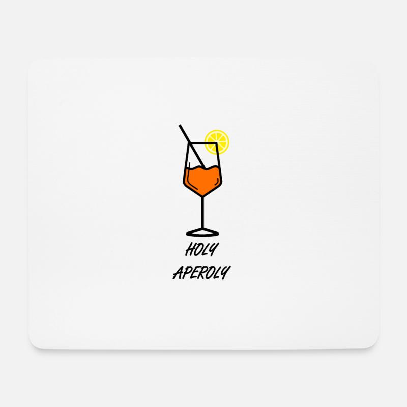 Holy Aperoly - Mousepad (Querformat) - Weiß