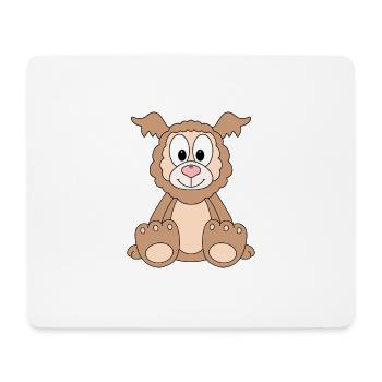 LAMA - ALPAKA - TIER - TIERISCH - KIND - BABY - Mousepad (Querformat) - Weiß - Vorne