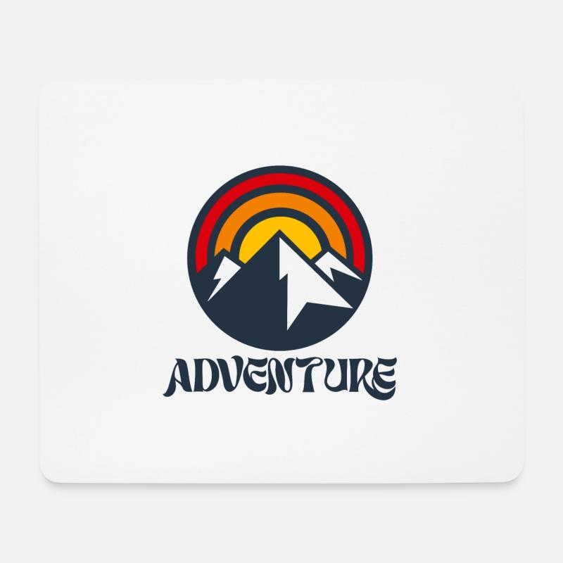 Adventure - Mousepad (Querformat) - Weiß