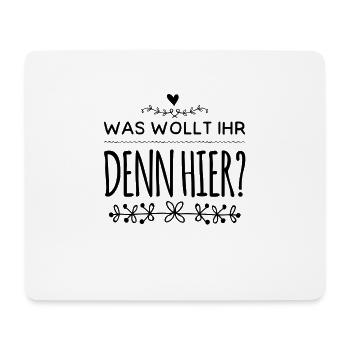 geht noch nicht - Mousepad (Querformat) - Weiß - Vorne