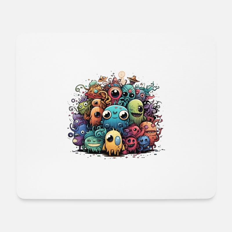 Doodle Style - Mouse Pad (horizontal) - white