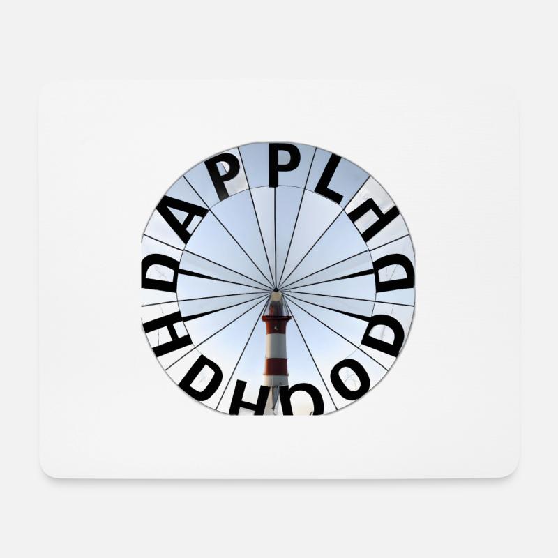 Letter Kaleidoskop - Mousepad (Querformat) - Weiß