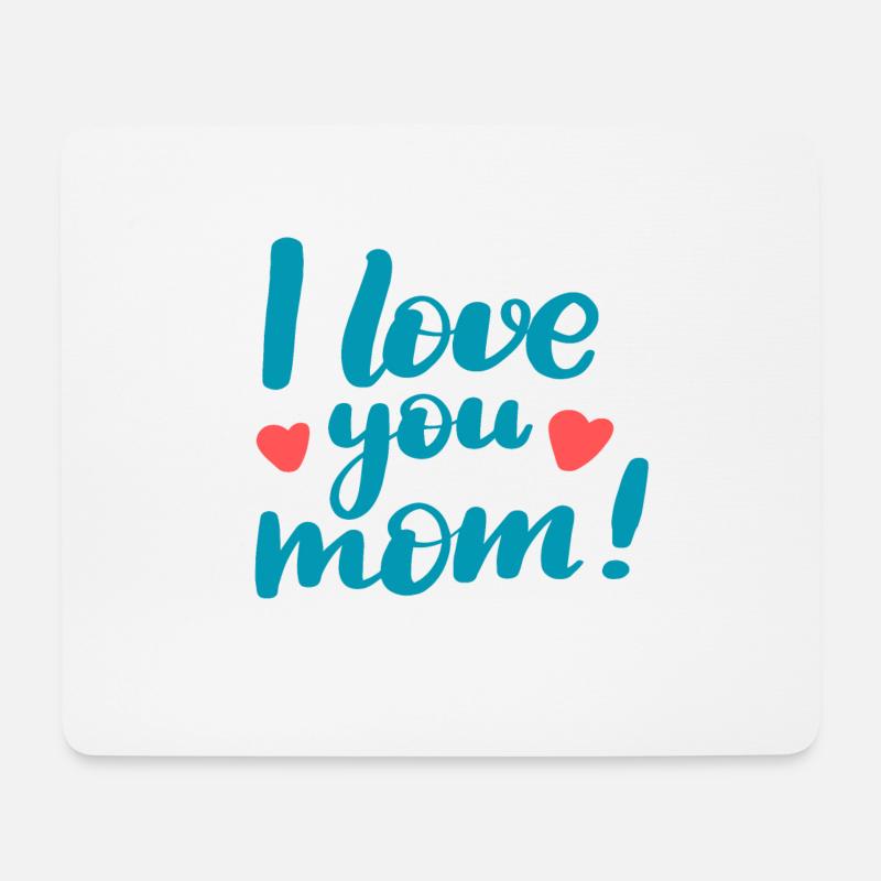 Ich hab dich lieb, Mama - Mousepad (Querformat) - Weiß