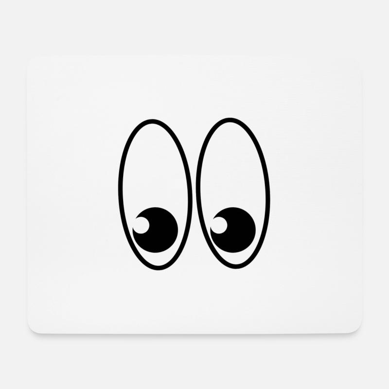 Augen - Mousepad (Querformat) - Weiß