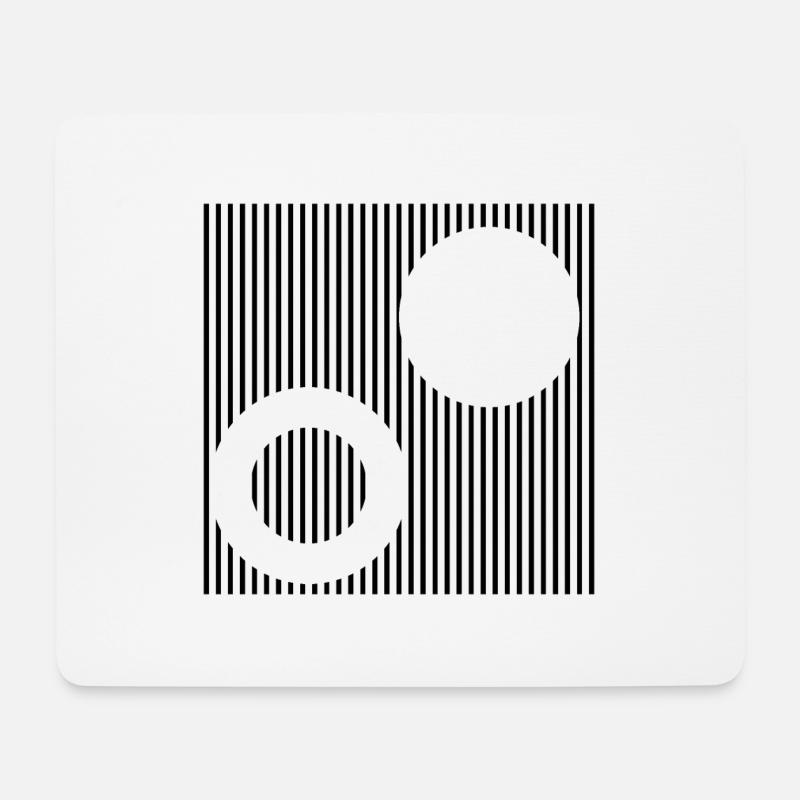 Stripes - Mousepad (Querformat) - Weiß