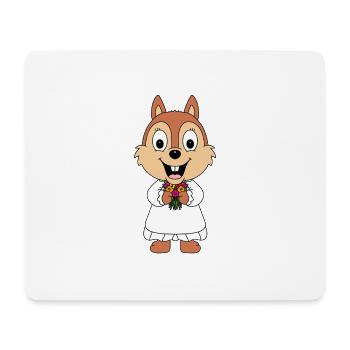 BRAUT - HOCHZEIT - HEIRATEN - LIEBE - EICHHÖRNCHEN - Mousepad (Querformat) - Weiß - Vorne