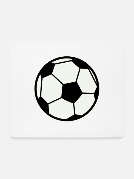 fussball - Mousepad (Querformat) - Weiß