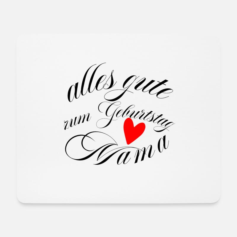 alles gute zum Geburtstag Mama - Mousepad (Querformat) - Weiß