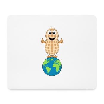 ERDNUSS - ERDE - NUSS - SUPER - GUT - ESSEN - Mousepad (Querformat) - Weiß - Vorne