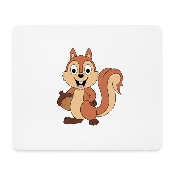 EICHHÖRNCHEN - EICHEL - TIER - TIERISCH - TIERISCH - Mousepad (Querformat) - Weiß - Vorne