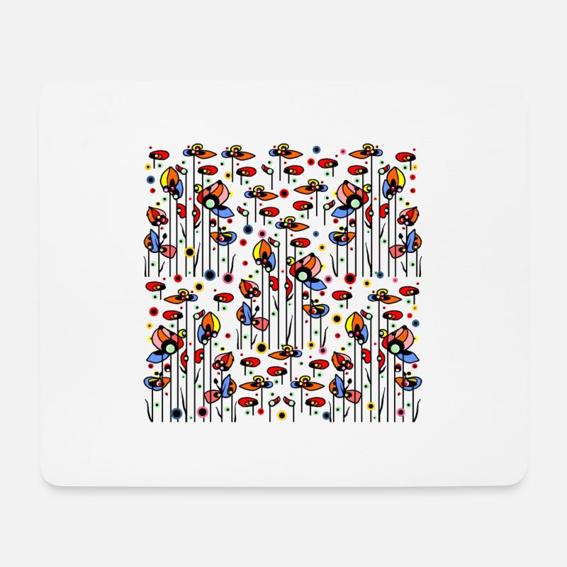 Blumen - Mousepad (Querformat) - Weiß