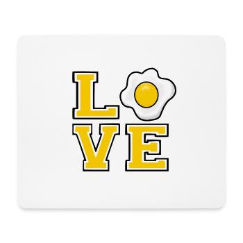 LOVE - SPIEGELEI - EI - OSTERN - EIER - LIEBE - Mousepad (Querformat) - Weiß - Vorne