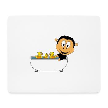 SCHAF - BADEN - BADEWANNE - BADEENTEN - TIER - Mousepad (Querformat) - Weiß - Vorne