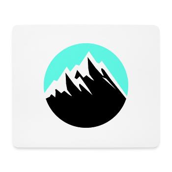 mountains - Mousepad (Querformat) - Weiß - Vorne