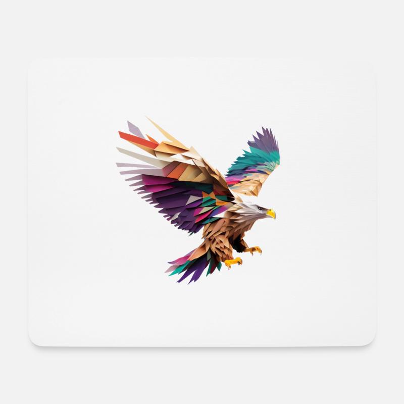 Adler: Bringen Sie Die Wildnis Zu Ihrer Wohnkultur - Mousepad (Querformat) - Weiß
