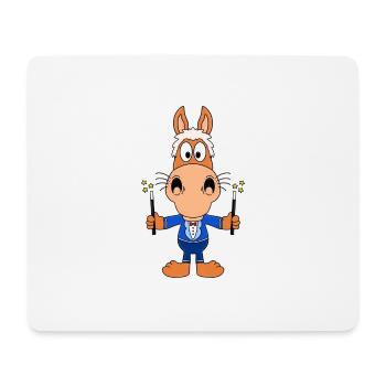 PFERD - PONY - ZAUBERER - ZAUBERN - TIER - FUN - Mousepad (Querformat) - Weiß - Vorne