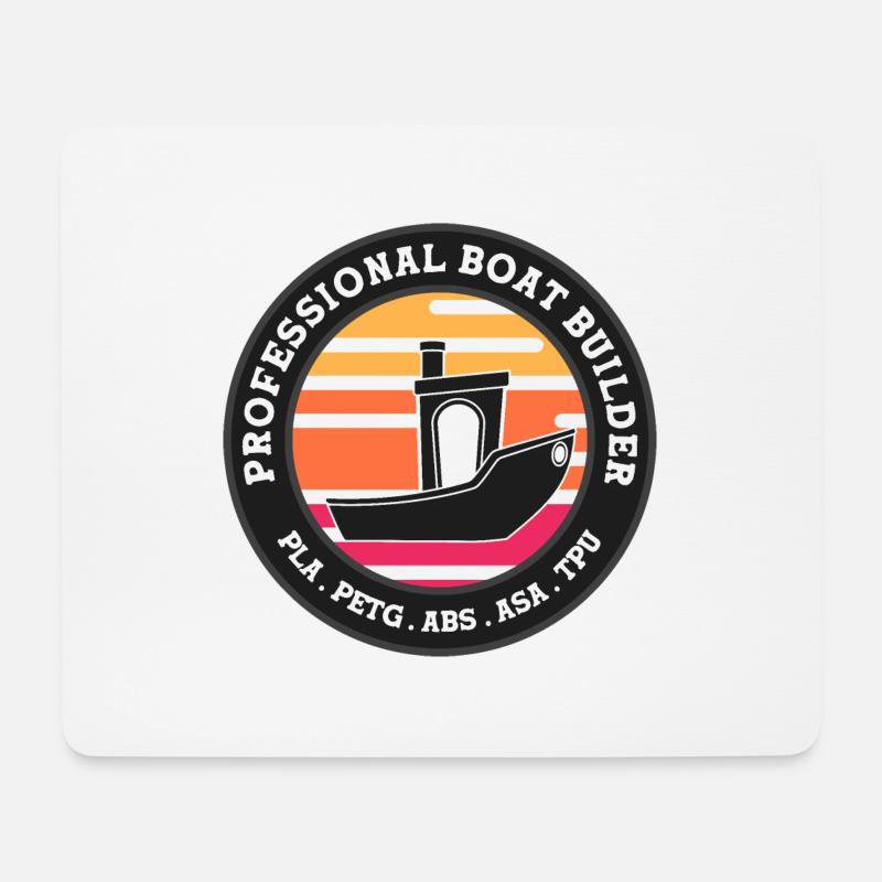 Benchy Professional Boat Builder - Mouse Pad (horizontal) - white