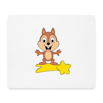 STERNSCHNUPPE - EICHHÖRNCHEN - TIER - KIND - BABY - Mousepad (Querformat) - Weiß - Vorne