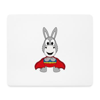 SUPERHELD - ESEL - TIER - KIND - BABY - Mousepad (Querformat) - Weiß - Vorne
