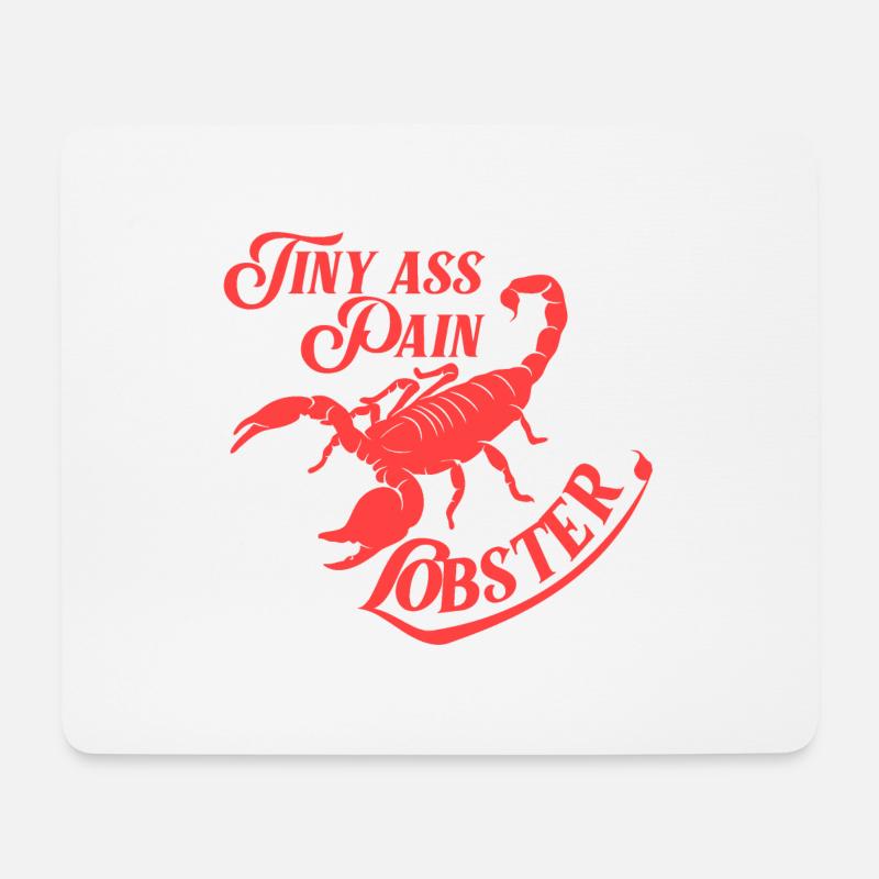 Skorpion Tiny Schmerz Hummer - Mousepad (Querformat) - Weiß