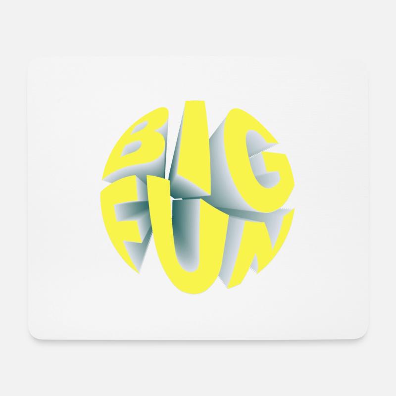 It's me Big Fun - Mousepad (Querformat) - Weiß