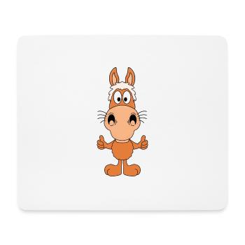PONY - PFERD - REITEN - TIER - TIERISCH - GUT - Mousepad (Querformat) - Weiß - Vorne