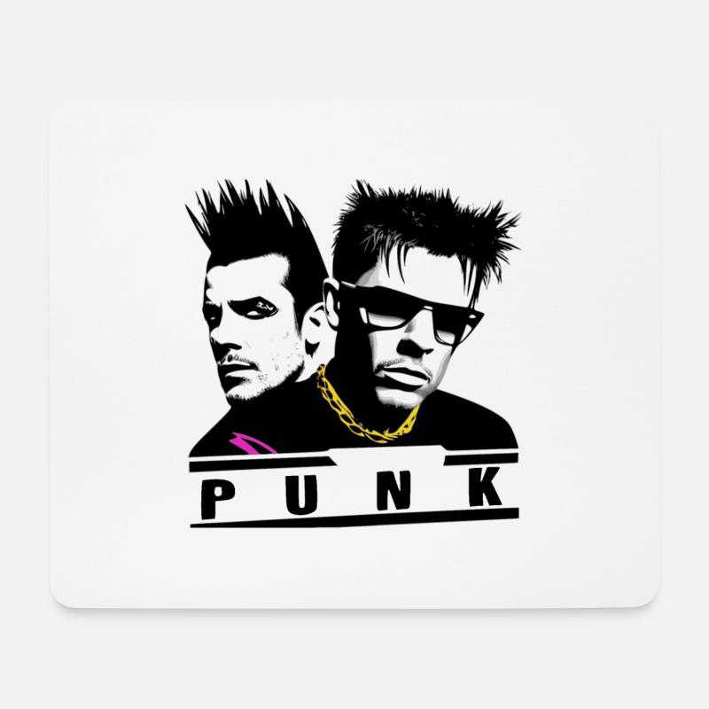Punk Hip Hop - Mousepad (Querformat) - Weiß