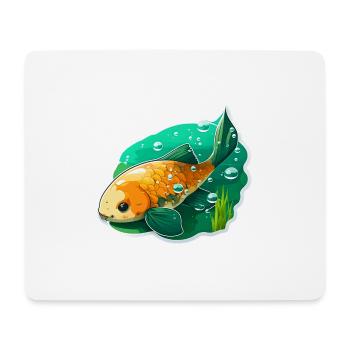 Carp for children - Mouse Pad (horizontal) - white - Front