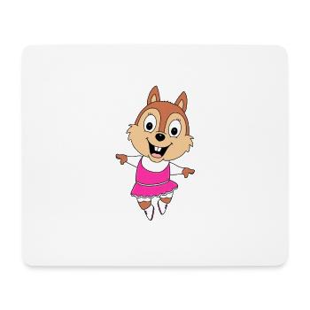 EICHHÖRNCHEN - TANZEN - BALLETT - BALLERINA - TIER - Mousepad (Querformat) - Weiß - Vorne