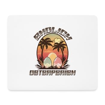 Endlich Osterferien Osterinsel - Mousepad (Querformat) - Weiß - Vorne