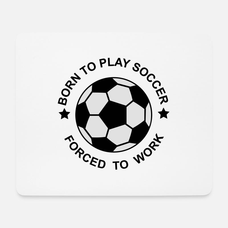 Fußball - Mousepad (Querformat) - Weiß