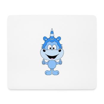 EINHORN - SUPER - GUT - KIND - BABY - TIERISCH - Mousepad (Querformat) - Weiß - Vorne