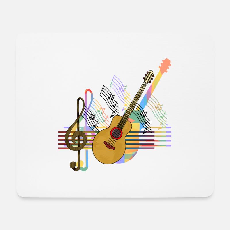Guitar - Mouse Pad (horizontal) - white