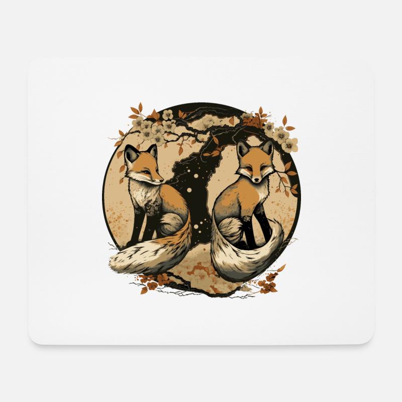 FOX 4 - Mousepad (Querformat) - Weiß