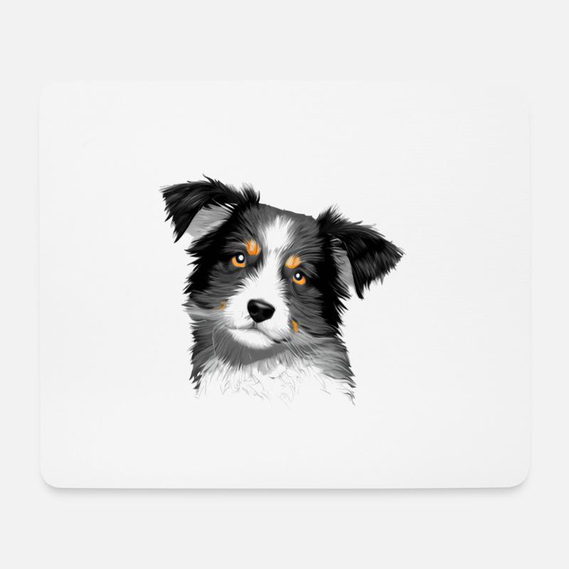 Hunde Australischer Schäferhund Hundehalter Hund - Mousepad (Querformat) - Weiß