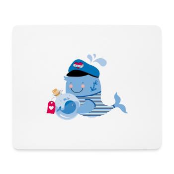 Wale - Mousepad (Querformat) - Weiß - Vorne