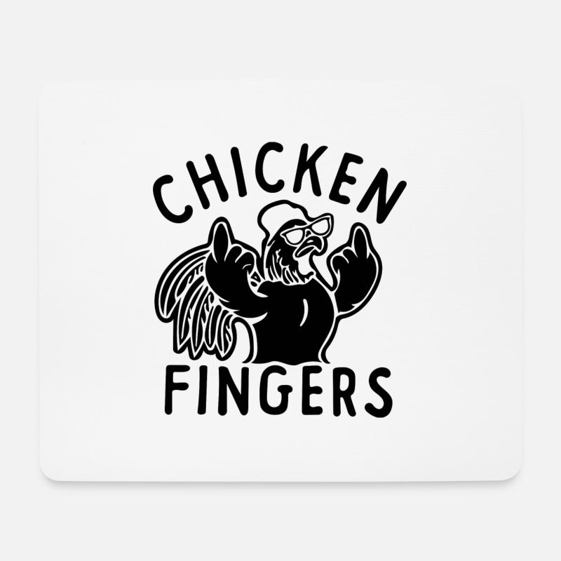 Chicken Fingers - Mousepad (Querformat) - Weiß