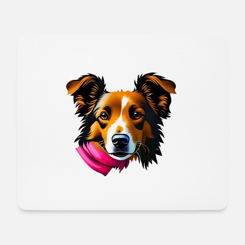cute dog - Mouse Pad (horizontal) - white