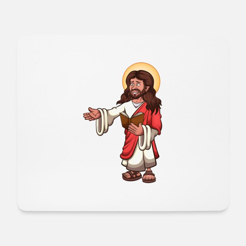 Jesus Christus - Mousepad (Querformat) - Weiß
