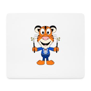ZAUBERER - TIGER - ZAUBERN - ZAUBEREI - TIER - Mousepad (Querformat) - Weiß - Vorne