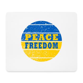 Peace Freedom Ukraine - Mouse Pad (horizontal) - white - Front